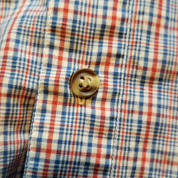 🦋🎁 gingham print button up short sleeve - Picture 2 of 5